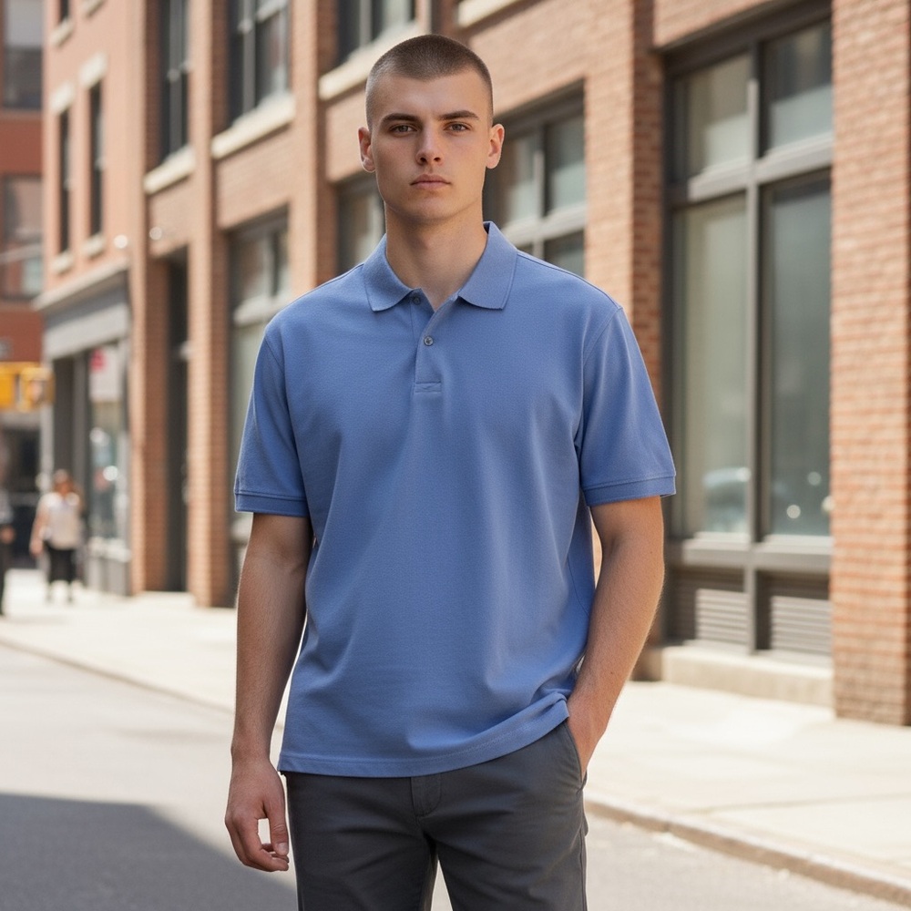 Men's Blue Polo Shirt